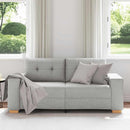 vidaXL felhőszürke szövet loveseat kanapé 180x77x82 cm