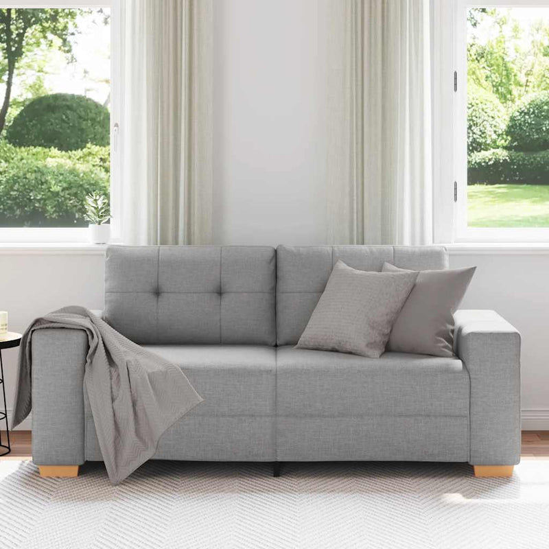 vidaXL felhőszürke szövet loveseat kanapé 140 cm
