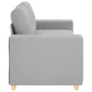 vidaXL felhőszürke szövet loveseat kanapé 180x77x82 cm
