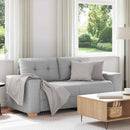 vidaXL felhőszürke szövet loveseat kanapé 180x77x82 cm