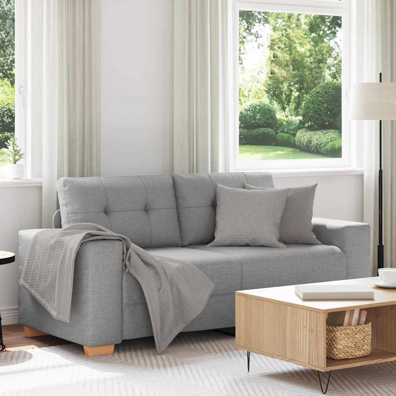 vidaXL felhőszürke szövet loveseat kanapé 140 cm