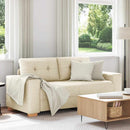 vidaXL vászon loveseat kanapé 140 cm