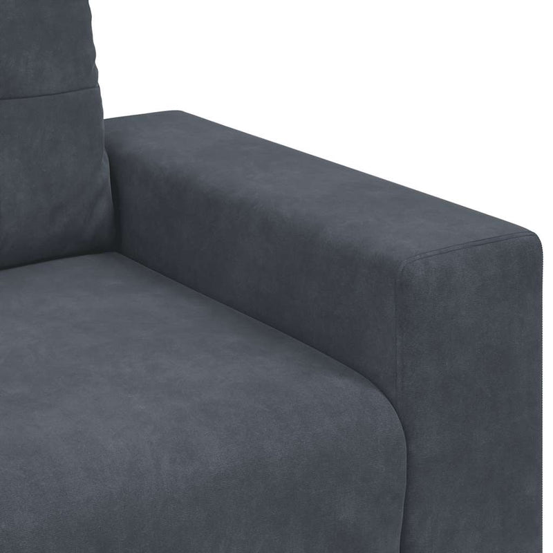 vidaXL sötétszürke bársony kanapéfotel 60 cm