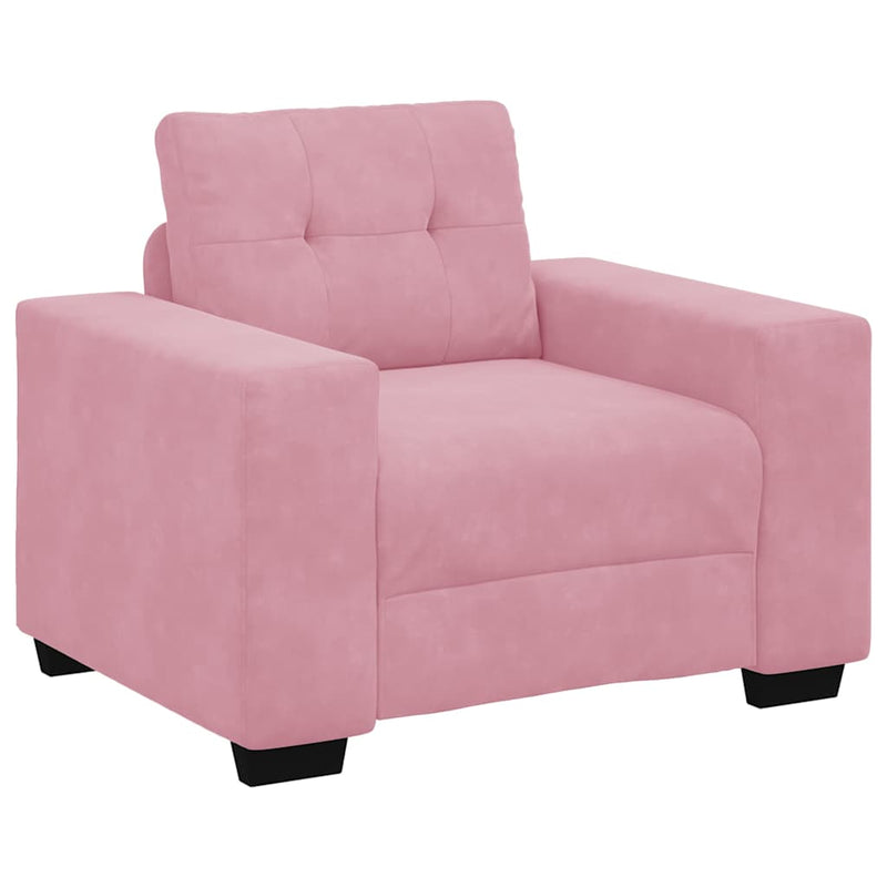 vidaXL rózsaszín bársony kanapéfotel 60 cm