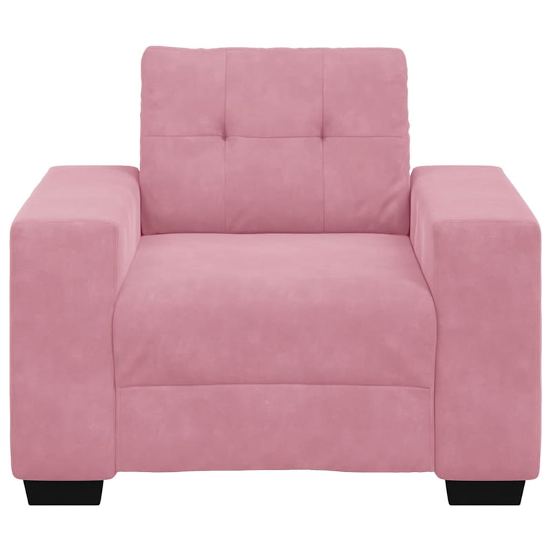 vidaXL rózsaszín bársony kanapéfotel 60 cm