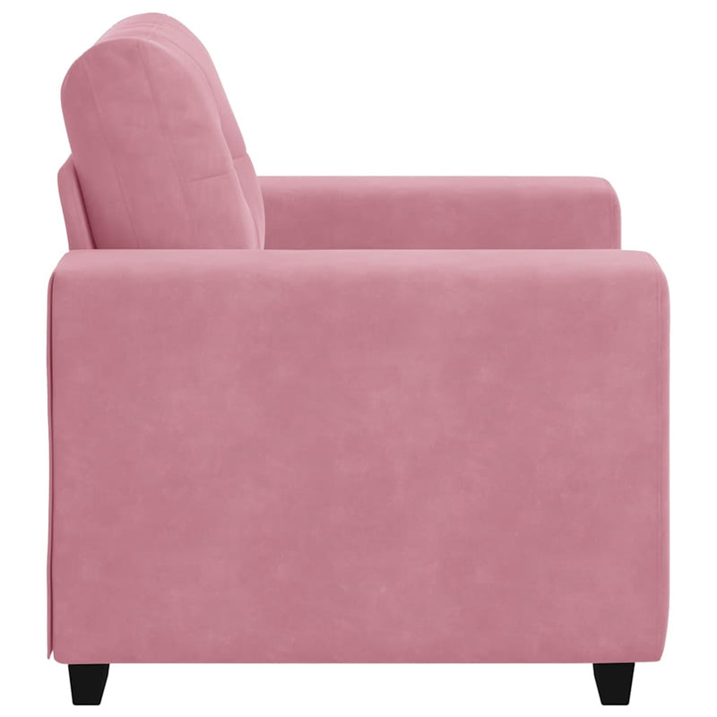 vidaXL rózsaszín bársony kanapéfotel 60 cm