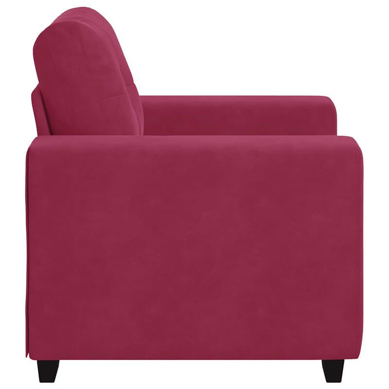 vidaXL bordó bársony kanapéfotel 60 cm