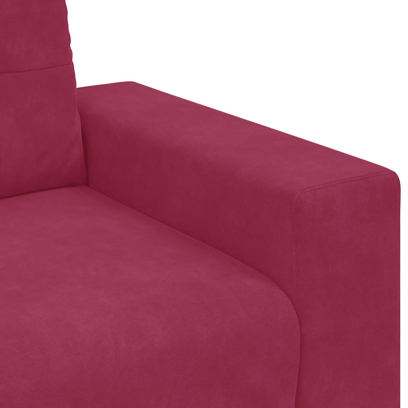 vidaXL bordó bársony kanapéfotel 60 cm
