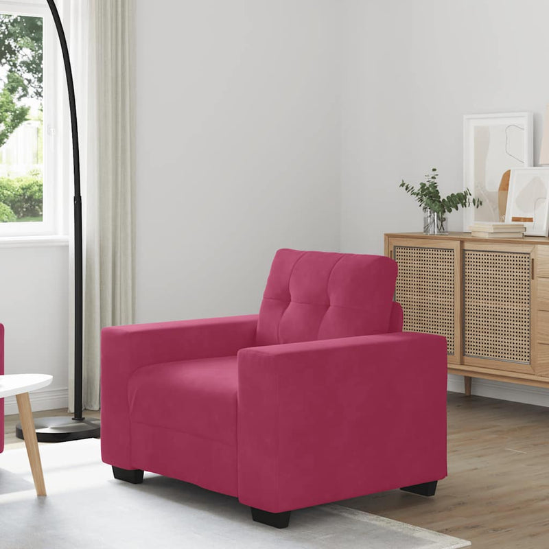 vidaXL bordó bársony kanapéfotel 60 cm
