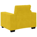 vidaXL sárga bársony kanapéfotel 100x78x80 cm