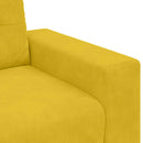 vidaXL sárga bársony kanapéfotel 100x78x80 cm