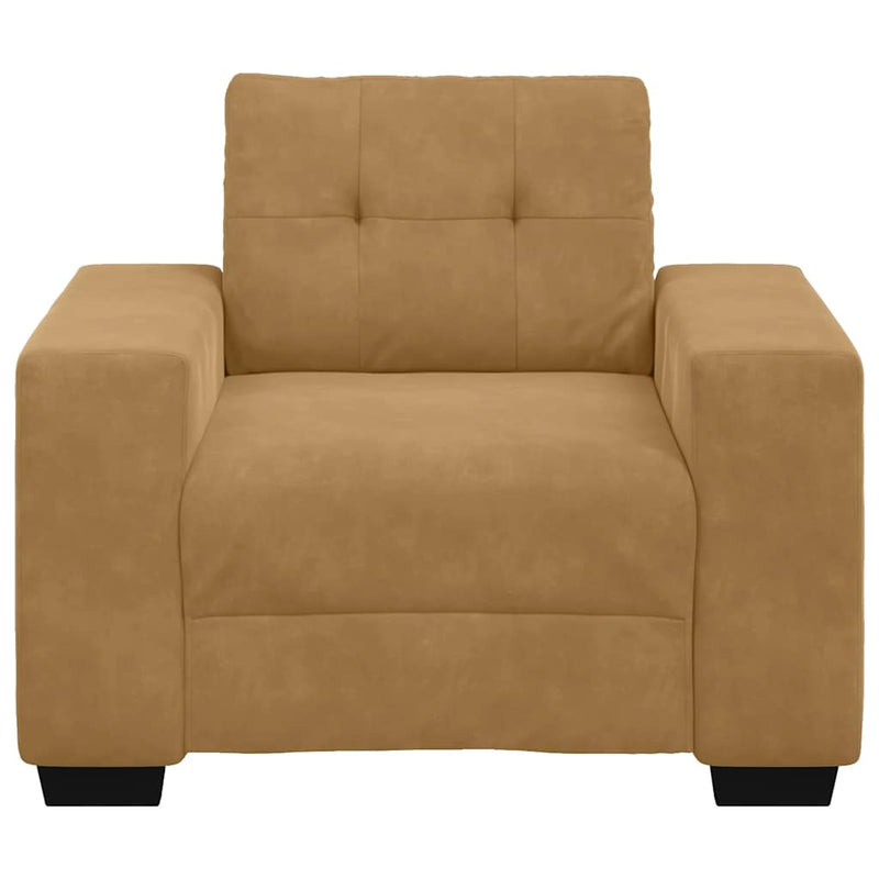 vidaXL barna bársony kanapéfotel 60 cm