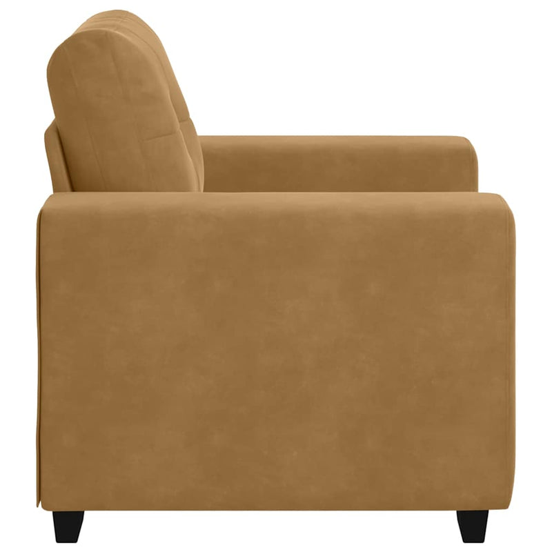 vidaXL barna bársony kanapéfotel 60 cm