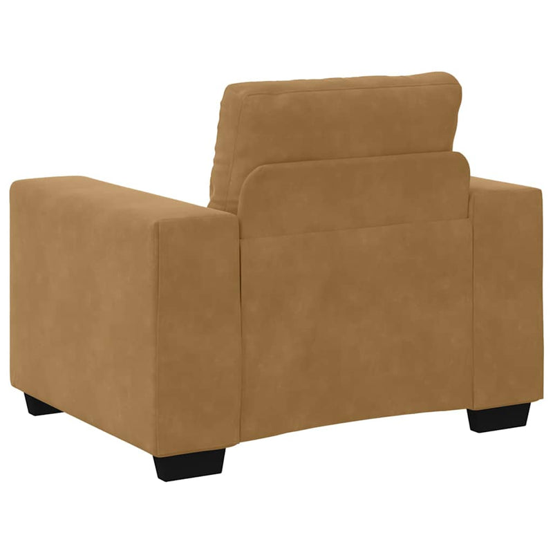 vidaXL barna bársony kanapéfotel 60 cm