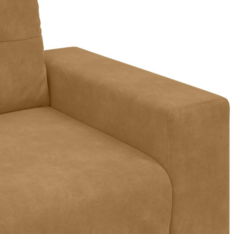 vidaXL barna bársony kanapéfotel 60 cm