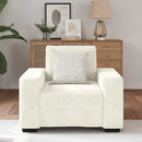 vidaXL krém bársony kanapéfotel 60 cm