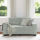 vidaXL világosszürke bársony loveseat kanapé 160x77x82 cm