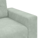 vidaXL világosszürke bársony loveseat kanapé 160x77x82 cm