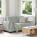 vidaXL világosszürke bársony loveseat kanapé 160x77x82 cm
