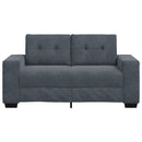 vidaXL sötétszürke bársony loveseat kanapé 160x77x82 cm