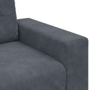 vidaXL sötétszürke bársony loveseat kanapé 160x77x82 cm