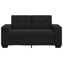 vidaXL fekete bársony loveseat kanapé 160x77x82 cm