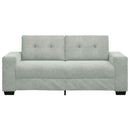 vidaXL világosszürke bársony loveseat kanapé 180x77x82 cm