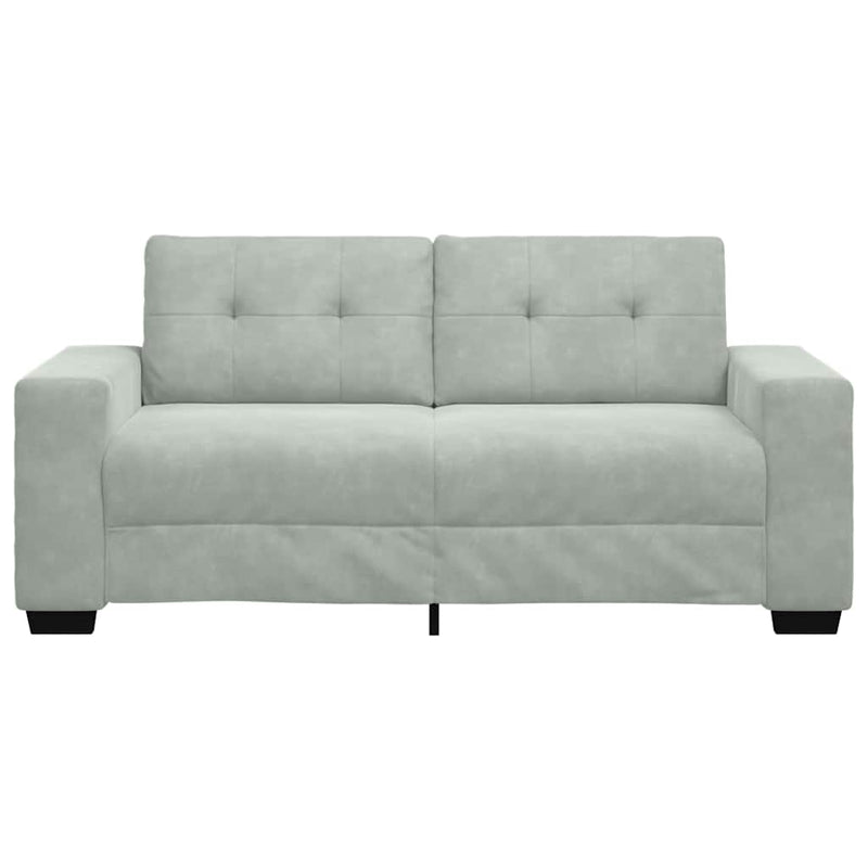 vidaXL világosszürke bársony loveseat kanapé 140 cm
