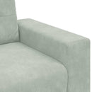 vidaXL világosszürke bársony loveseat kanapé 180x77x82 cm