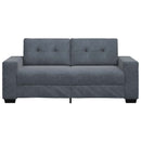 vidaXL sötétszürke bársony loveseat kanapé 180x77x82 cm