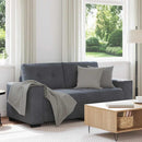 vidaXL sötétszürke bársony loveseat kanapé 180x77x82 cm