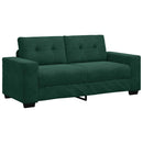 vidaXL sötétzöld bársony loveseat kanapé 180x77x82 cm