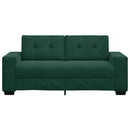 vidaXL sötétzöld bársony loveseat kanapé 180x77x82 cm