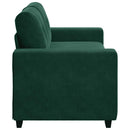 vidaXL sötétzöld bársony loveseat kanapé 180x77x82 cm