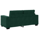 vidaXL sötétzöld bársony loveseat kanapé 180x77x82 cm