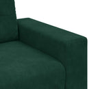 vidaXL sötétzöld bársony loveseat kanapé 180x77x82 cm