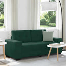 vidaXL sötétzöld bársony loveseat kanapé 180x77x82 cm