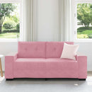 vidaXL rózsaszín bársony loveseat kanapé 140 cm