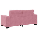 vidaXL rózsaszín bársony loveseat kanapé 140 cm