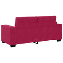 vidaXL bordó bársony loveseat kanapé 180x77x82 cm