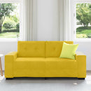 vidaXL sárga bársony loveseat kanapé 180x77x82 cm