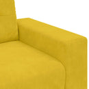 vidaXL sárga bársony loveseat kanapé 180x77x82 cm