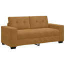 vidaXL barna bársony loveseat kanapé 180x77x82 cm