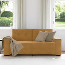 vidaXL barna bársony loveseat kanapé 180x77x82 cm