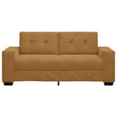 vidaXL barna bársony loveseat kanapé 180x77x82 cm