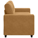 vidaXL barna bársony loveseat kanapé 180x77x82 cm