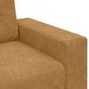 vidaXL barna bársony loveseat kanapé 180x77x82 cm
