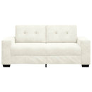 vidaXL krém bársony loveseat kanapé 140 cm