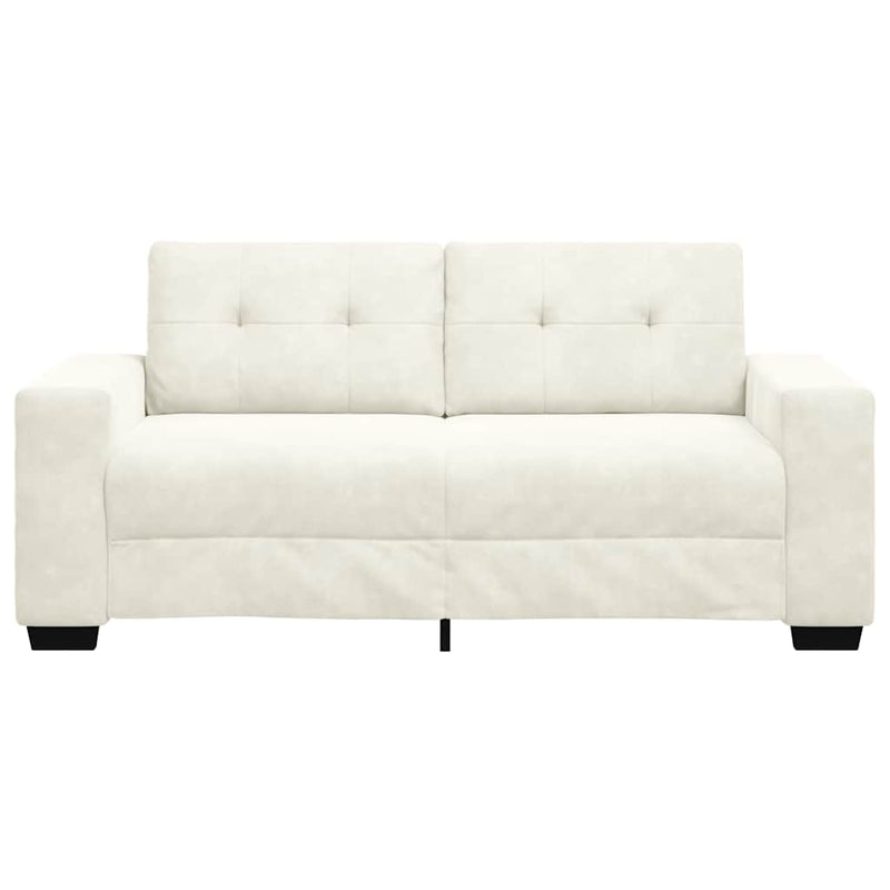 vidaXL krém bársony loveseat kanapé 140 cm