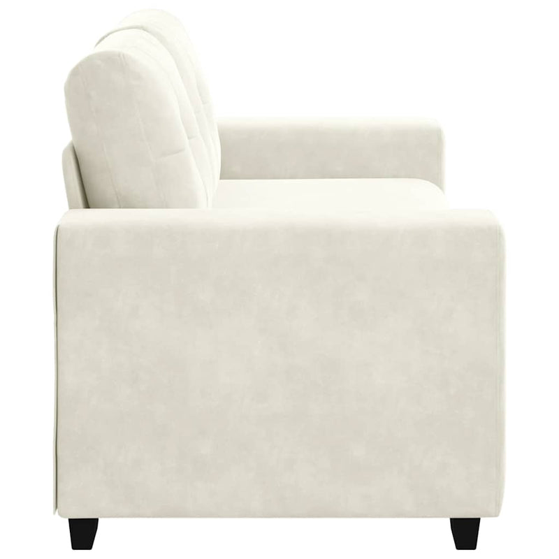 vidaXL krém bársony loveseat kanapé 140 cm